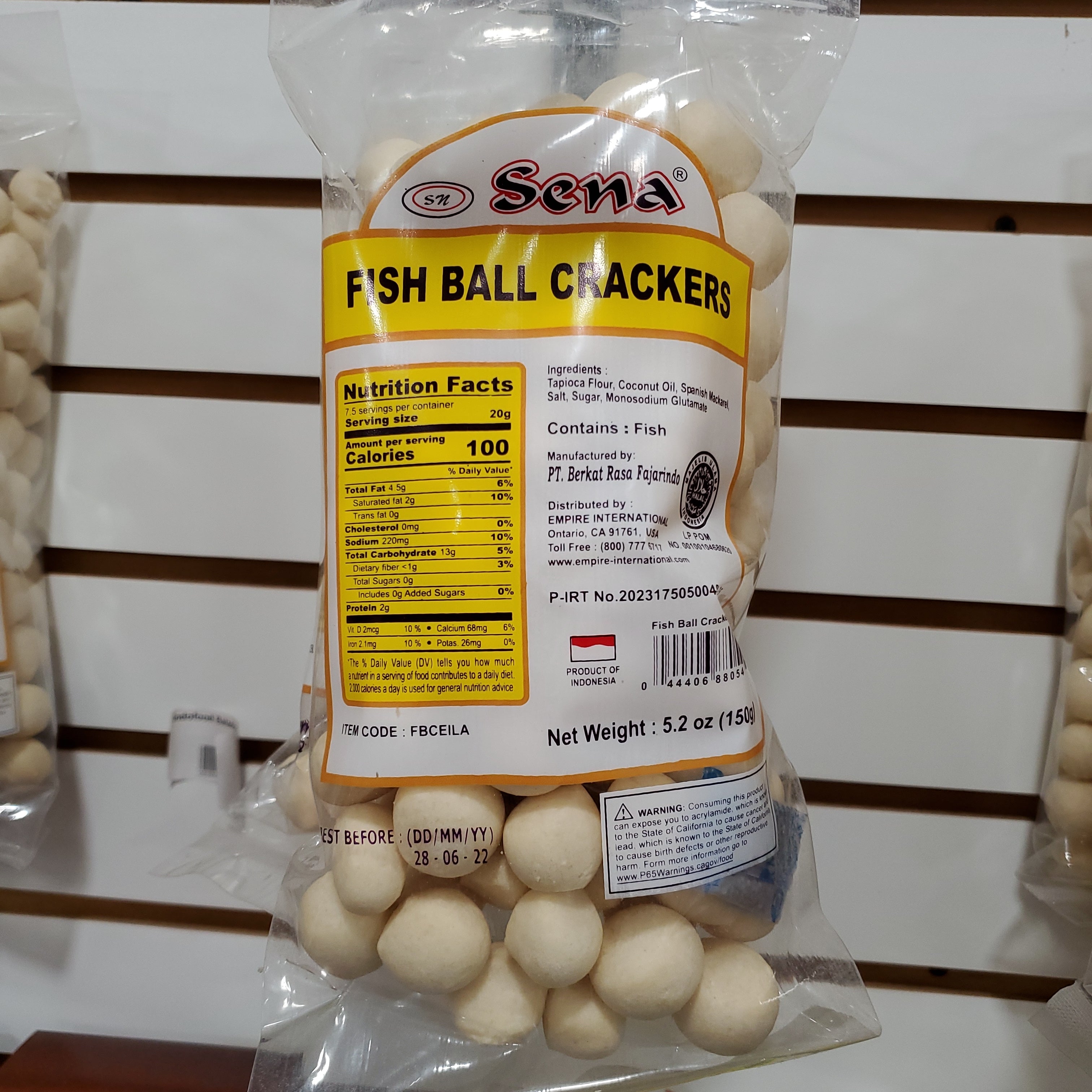 Sena Fish Ball Crackers