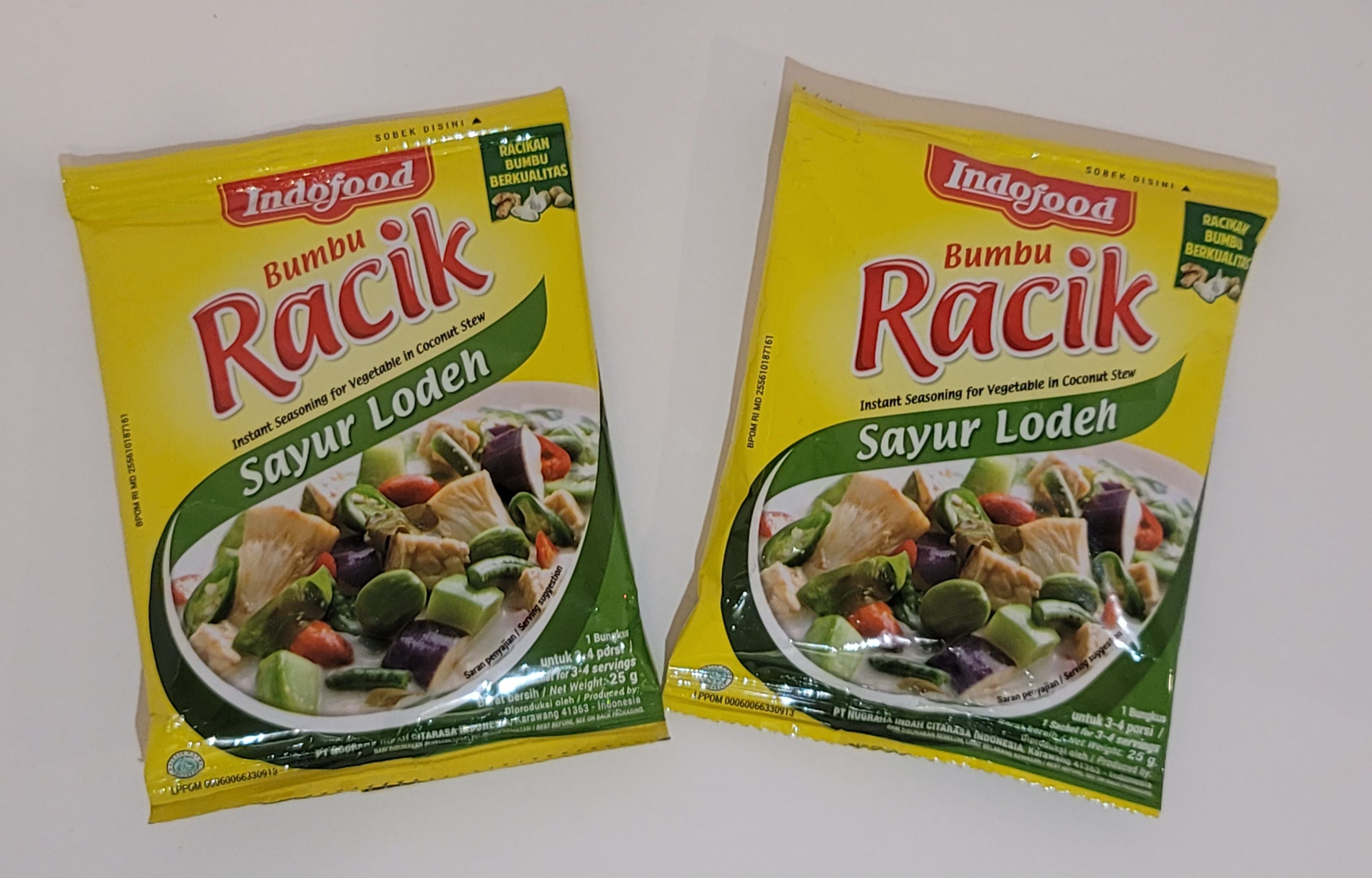 Indofood Racik Sayur Lodeh (Instant Seasoning for Vegetable in Coconut Soup)