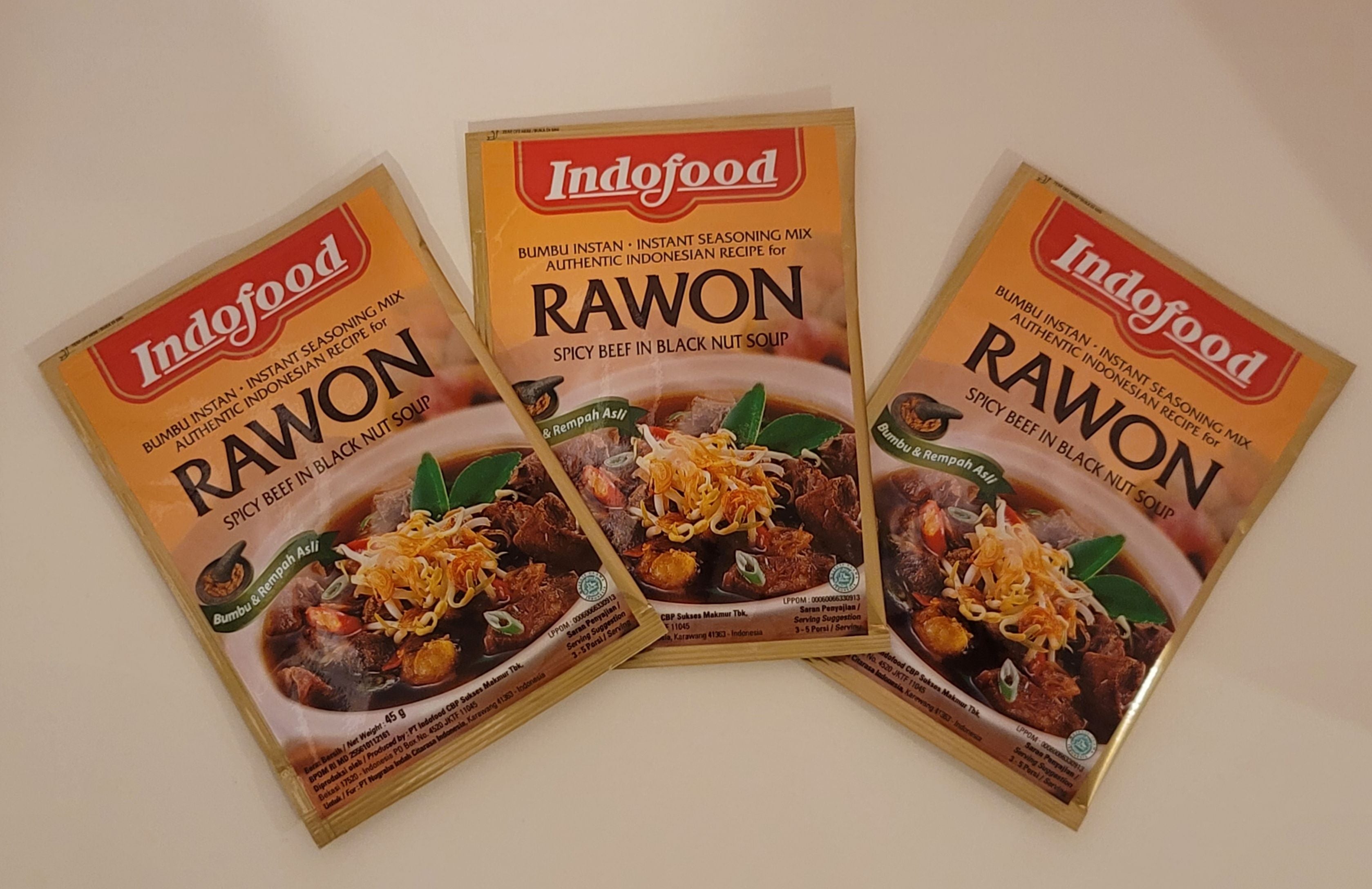 Indofood Rawon (Spicy Beef in Black Nut Soup)